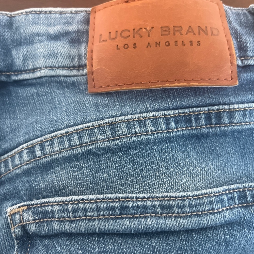 Lucky Brand Los Angeles Est 1990 Women Blue Jeans Size 4/27 Low Rise Crop Lolita - Picture 7 of 8